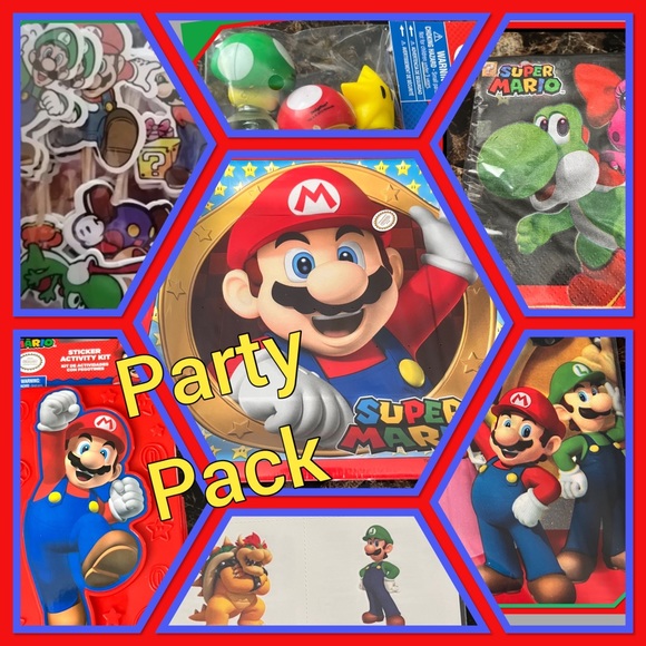 💥NEW💥Super Mario Birthday Party Pack #2💥 - Picture 1 of 10